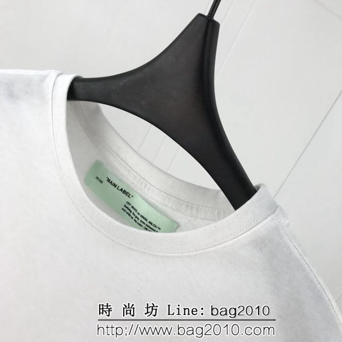 OFF-white19ss春夏新款 漸變色箭頭 精梳棉短袖 男女同款 ydi1453